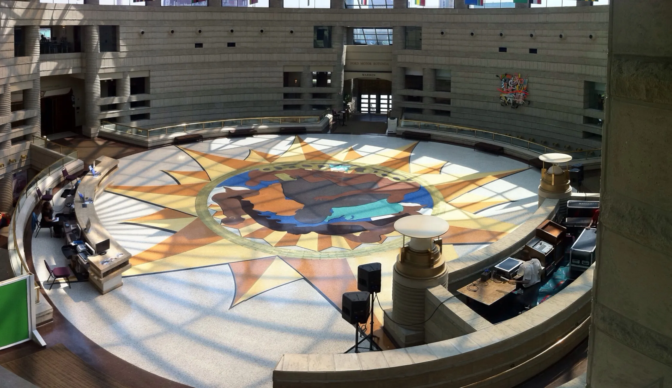 Overhead photo of rotunda